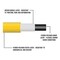 Interstate Pneumatics 1/4in 25 ft Yellow Hybrid Polymer Hose With 1/4in Brass Industrial 6-Ball Coupler & Steel Plug HH14-025H44BS - alternate 4